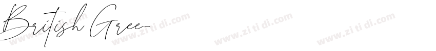British Gree字体转换